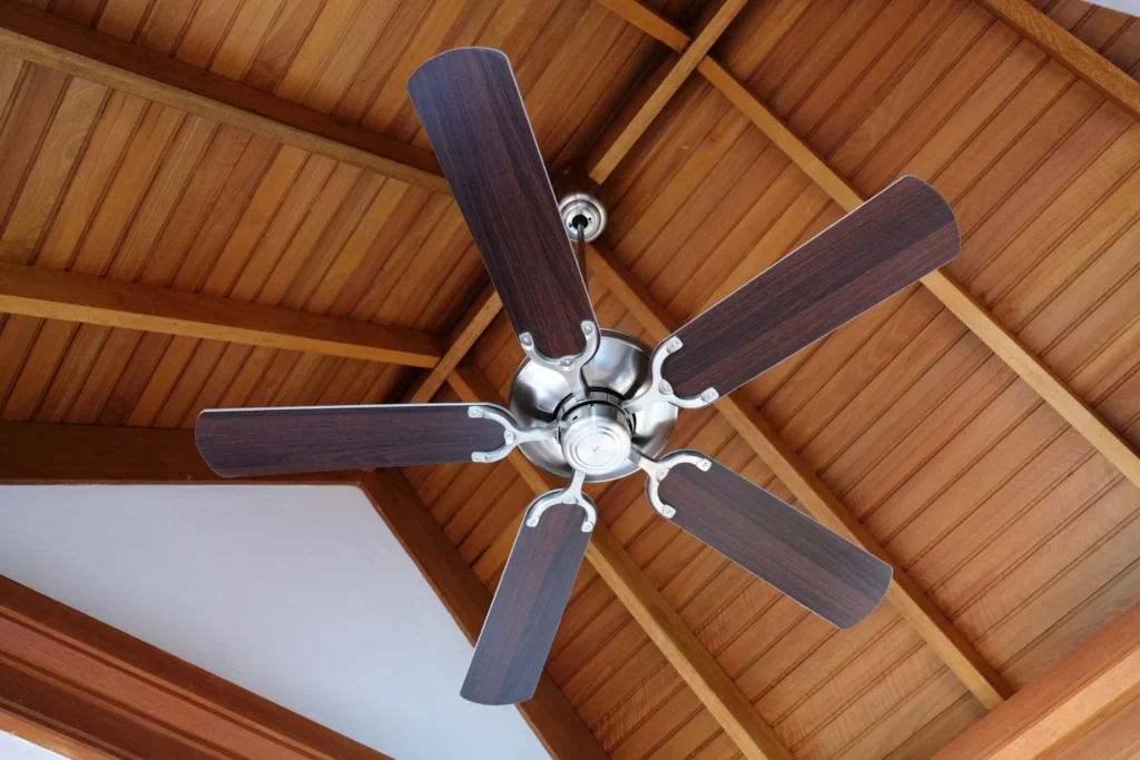 Ceiling fan close up