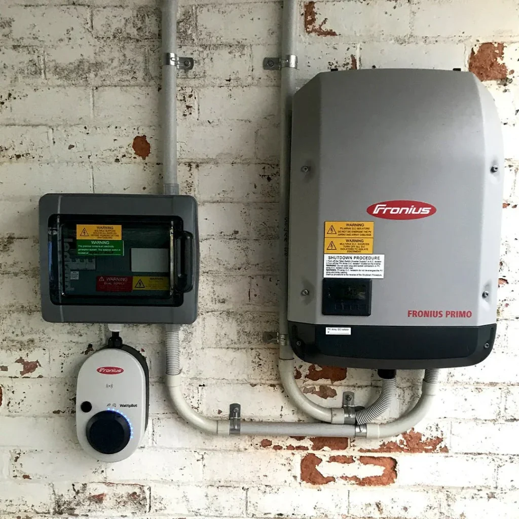 EV charger and inverter setup